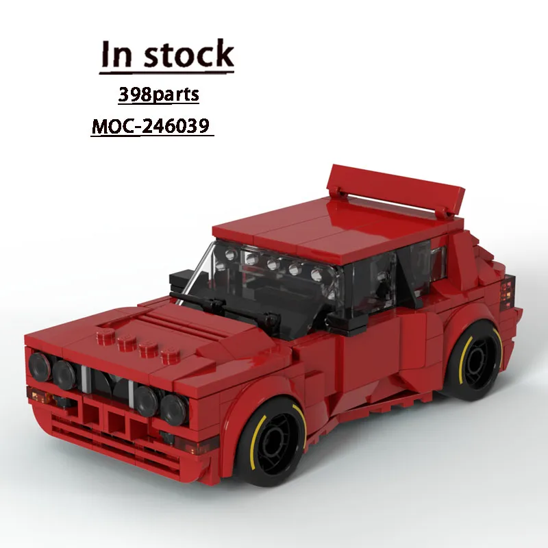 

MOC-24603 Classic New Red Sports Supercar Racing Brick Model, 398 Parts, Boys' Children's Birthday and New Year Toy Gift