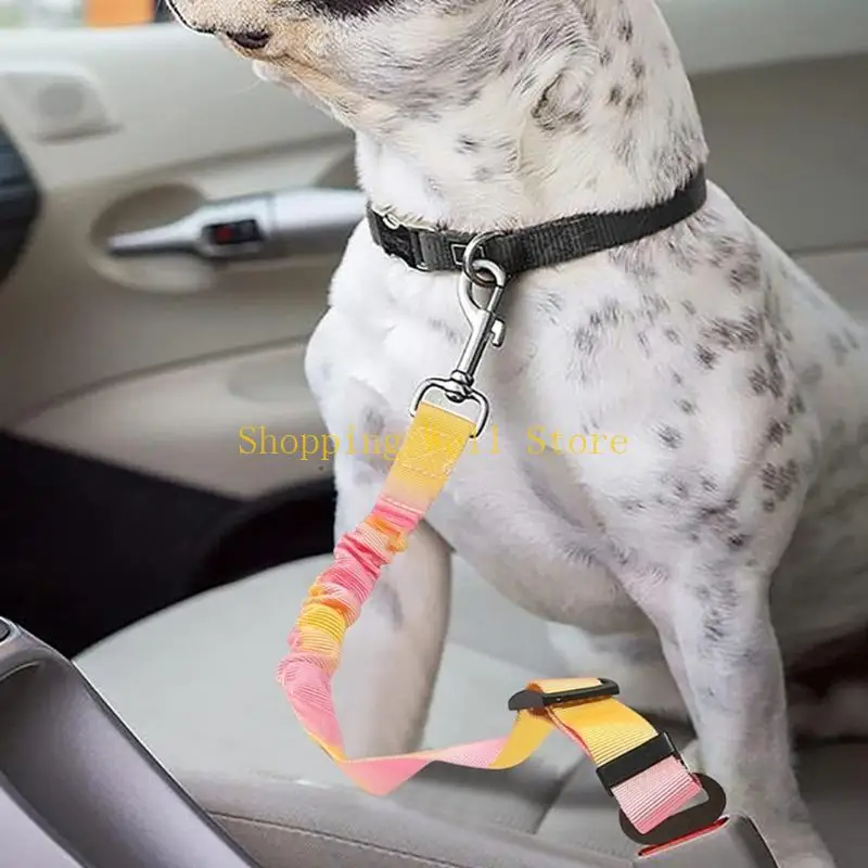 KX4B 3pcs Retractable Restraints Secures Belt Leading Puppies Travel Car Safety Rope Car Travel Dog Accessories for Dogs