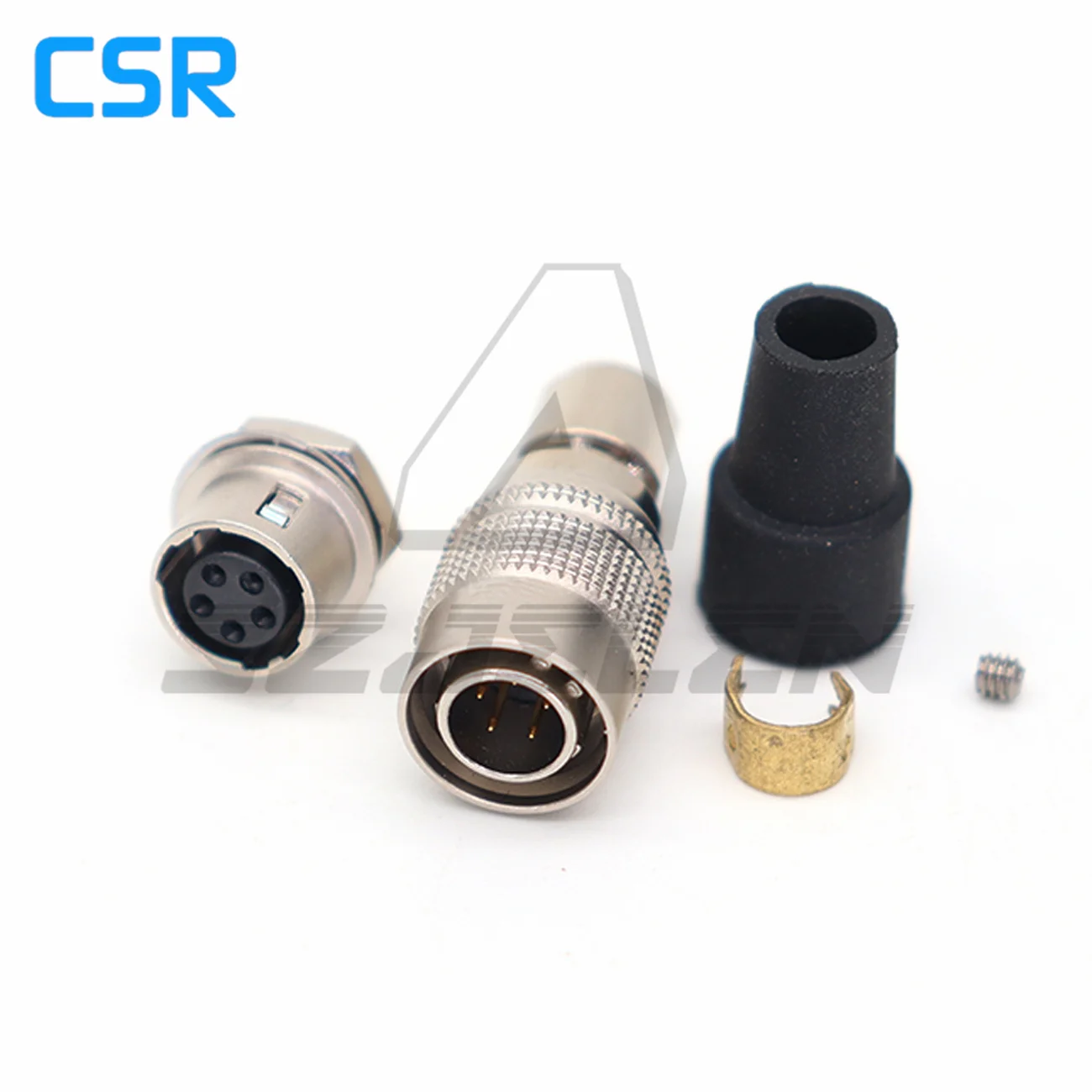 Hirose Connector 5-pin HR10A-7P-5P/HR10A-7R-5S Male Plug Female Socket, Suitable for Aerospace Power Industrial Cameras