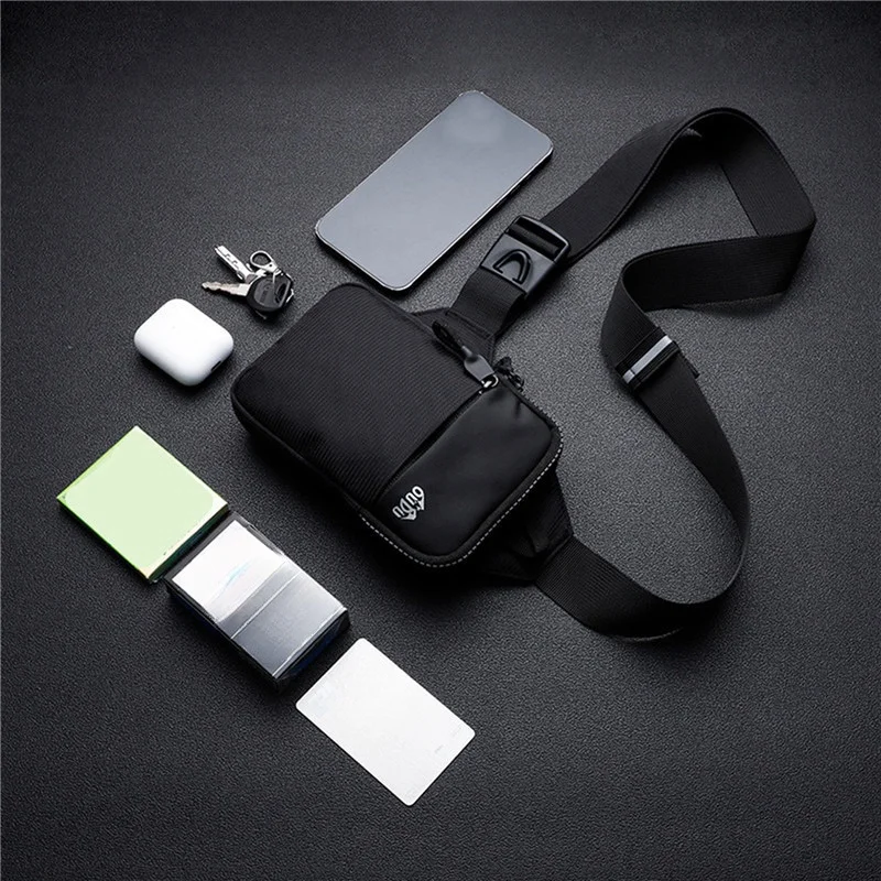 Повседневная мужская сумка на плечо, нагрудная сумка, нейлоновая водонепроницаемая сумка для спорта на открытом воздухе, бега, велоспорта, поясная сумка, большая вместительная дорожная сумка для телефона