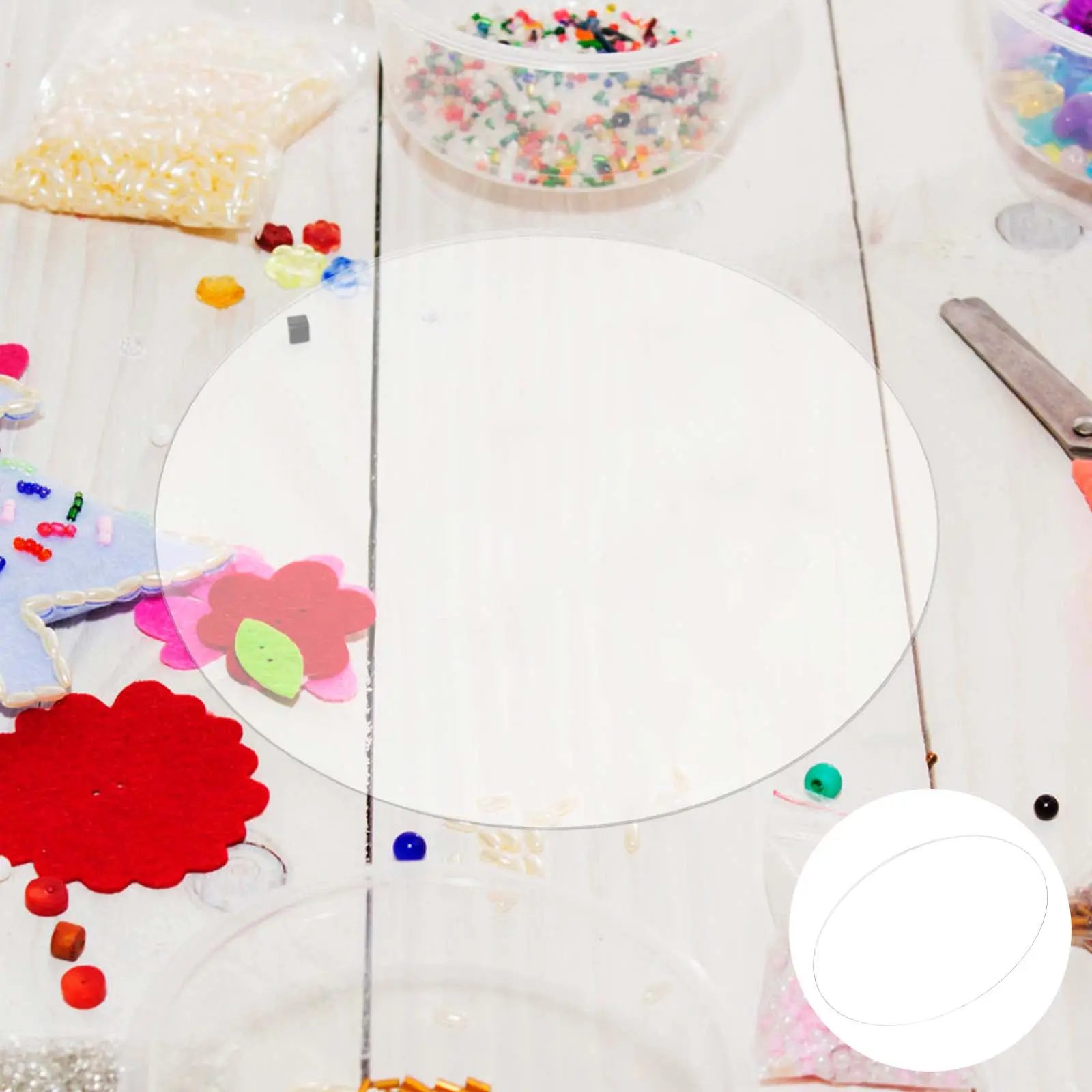 

Clear Acrylic Round Sheets Transparent Craft Blanks For Diy Projects Table Protector Cake Discs Round Acrylic Disc Circle