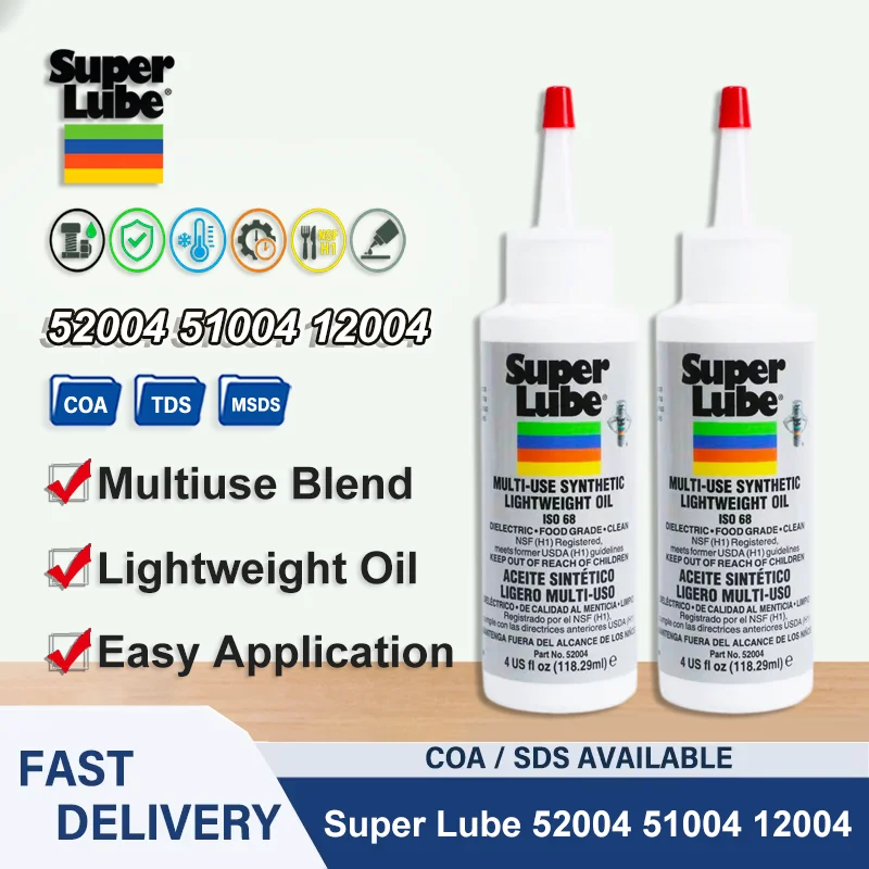 Super Lube 52004 51004 Synthetic Lightweight Oil Precision Lubricant Bearing Oil Small Machinery Maintenance Tool Industrial Use
