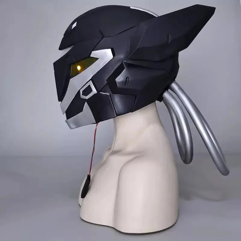 

DY20Game VALORANT Косплей Шлем Vyse со светодиодной подсветкой ПВХ маска для лица для взрослых Хэллоуин реквизит аксессуары и обувь Prop25