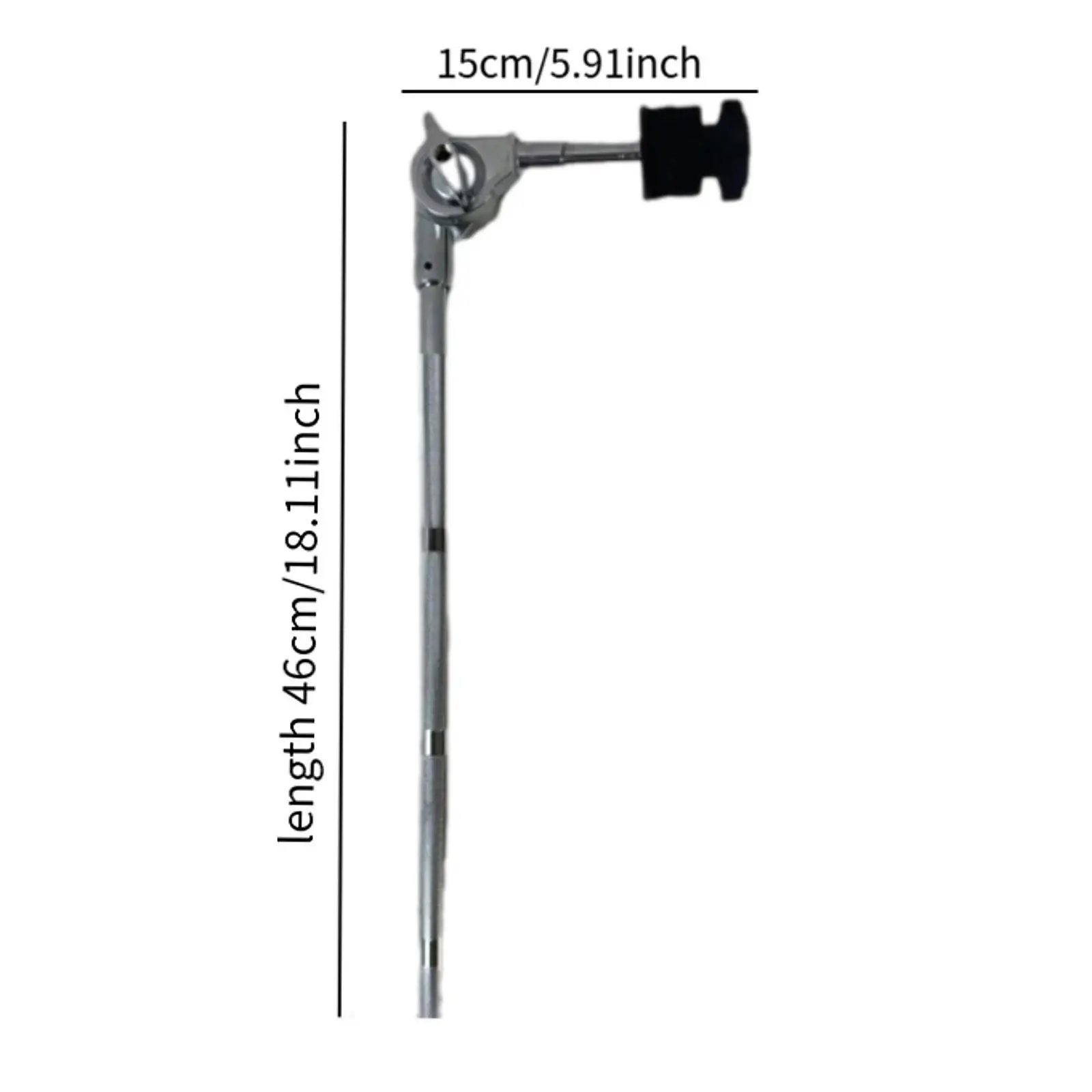 Rotatable Drum Cymbal Arm Stand Support Metal Cymbal Extension Arm Holder for Drum Practice