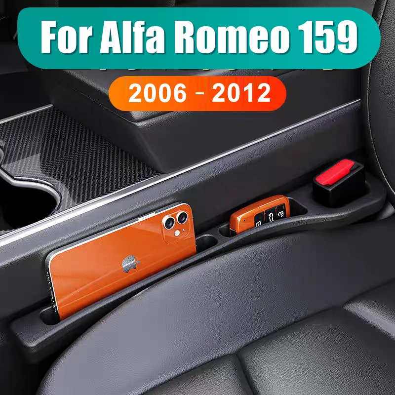 For Alfa Romeo 159 2005 2006 2007 2008 2009 2010 2011 2012 2PCS Universal Car Seat Crevice Leak Proof Strip Gap Side SeamStorage