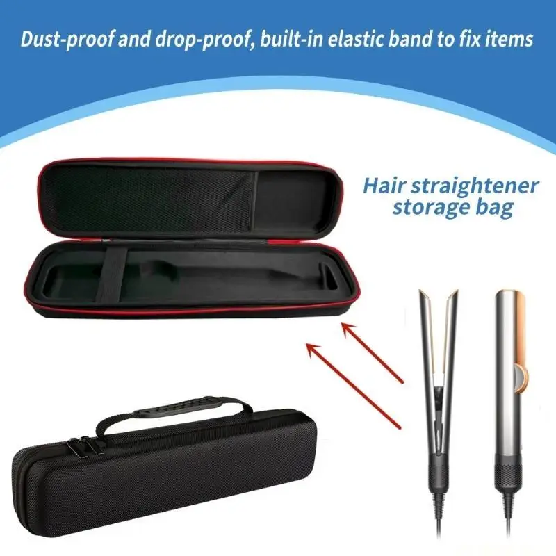 E56B Portable Storage Case Travel Friendly Hair Styling Tool Organize with Strap Hair Bag for Limited edition Ceramic