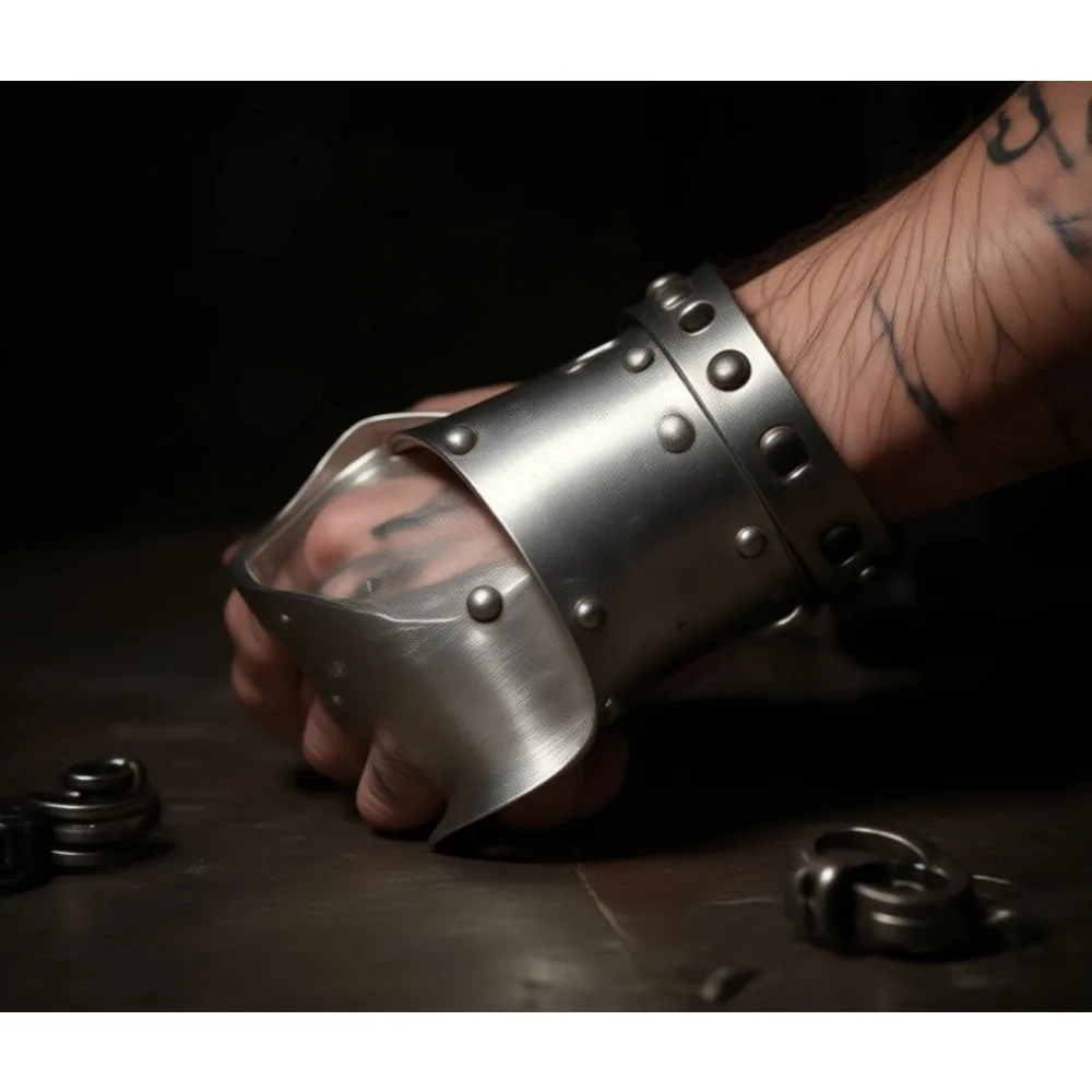 

Широкий браслет-кафф с шарнирным креплением, массивный, с покрытием из 14-каратного золота, модный браслет для женщин