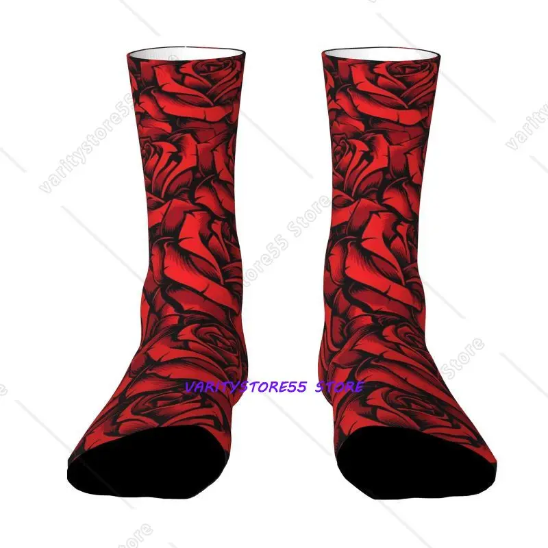 Featuring A Valentine's Day Red Rose Pattern with Rich Layering Suitable for Outdoor Sports Enthusiasts Comfortable Breathable