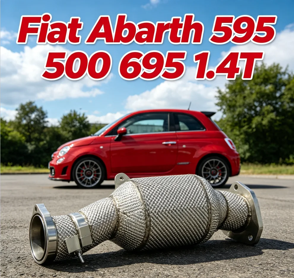 Stainless Steel High Performance Exhaust Header Downpipe For Fiat Abarth 500 595 695 1.4T Car Exhaust Part