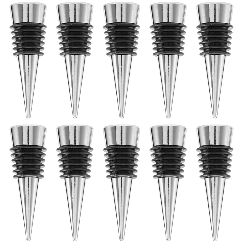 

Wine Stopper,10Pcs Reusable Bottle Stoppers with Leak Proof Airtight,DIY Wine Cork for Bar,Holiday Party,Keep Wine Fresh