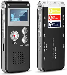 Cheap and user-friendly digital recorder, supporting up to 1536kbps. Mini recorder upgraded to MP3 and USB, with playback functi