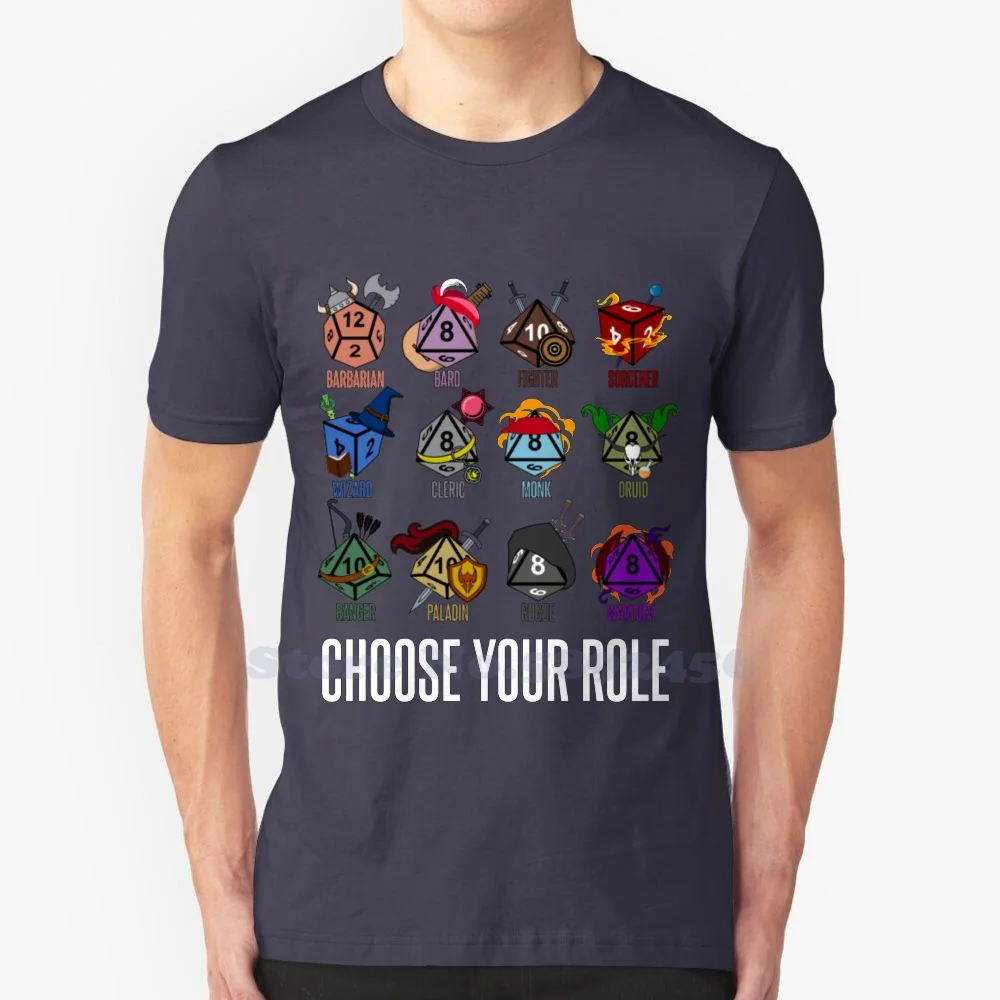 And Dragons T-Shirtd&D Character Class Hit Dice 100% Pure Cotton T-Shirt And Dragons T Shirtd D Character Class Hit Dice