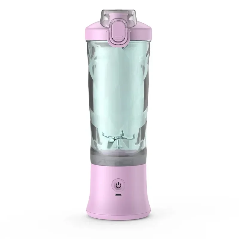 Factory Custom 600ML Protein shaker electric Rechargeable Waterproof Hand Blender Portable USB Blender With Drink Lid