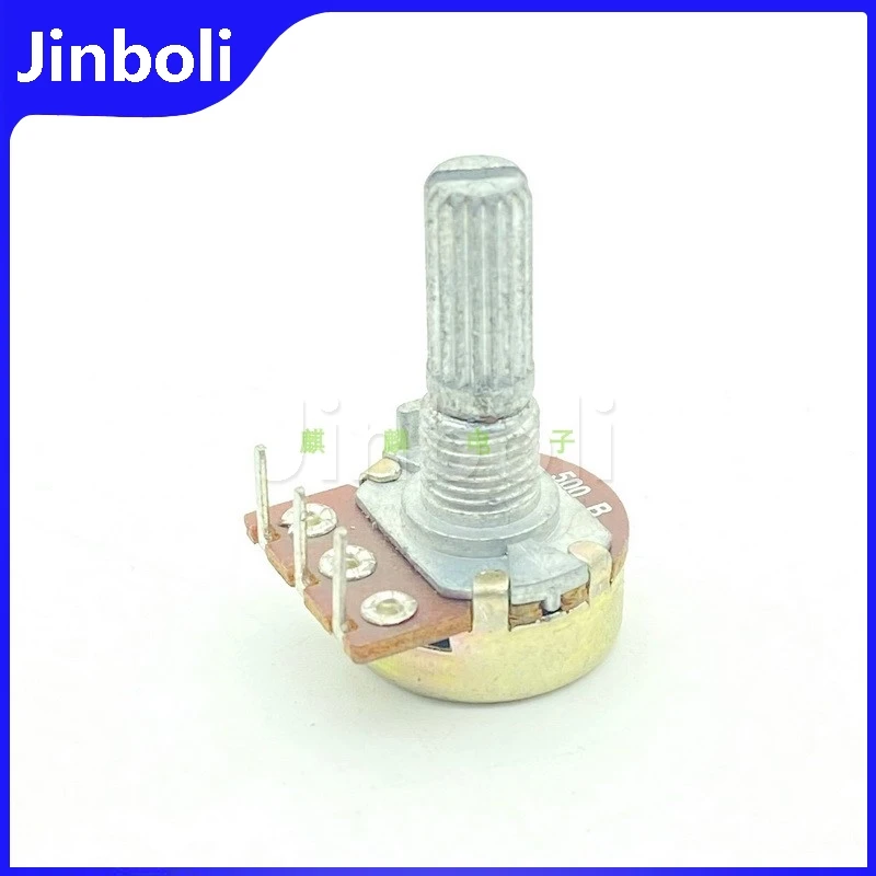 2PCS 16 ประเภท B500Ω ด้านใน Bent ขา 3Pins เดี่ยวปรับตัวต้านทานเครื่องขยายเสียงปริมาณความถี่ Modulation ความเร็ว Potentiometer