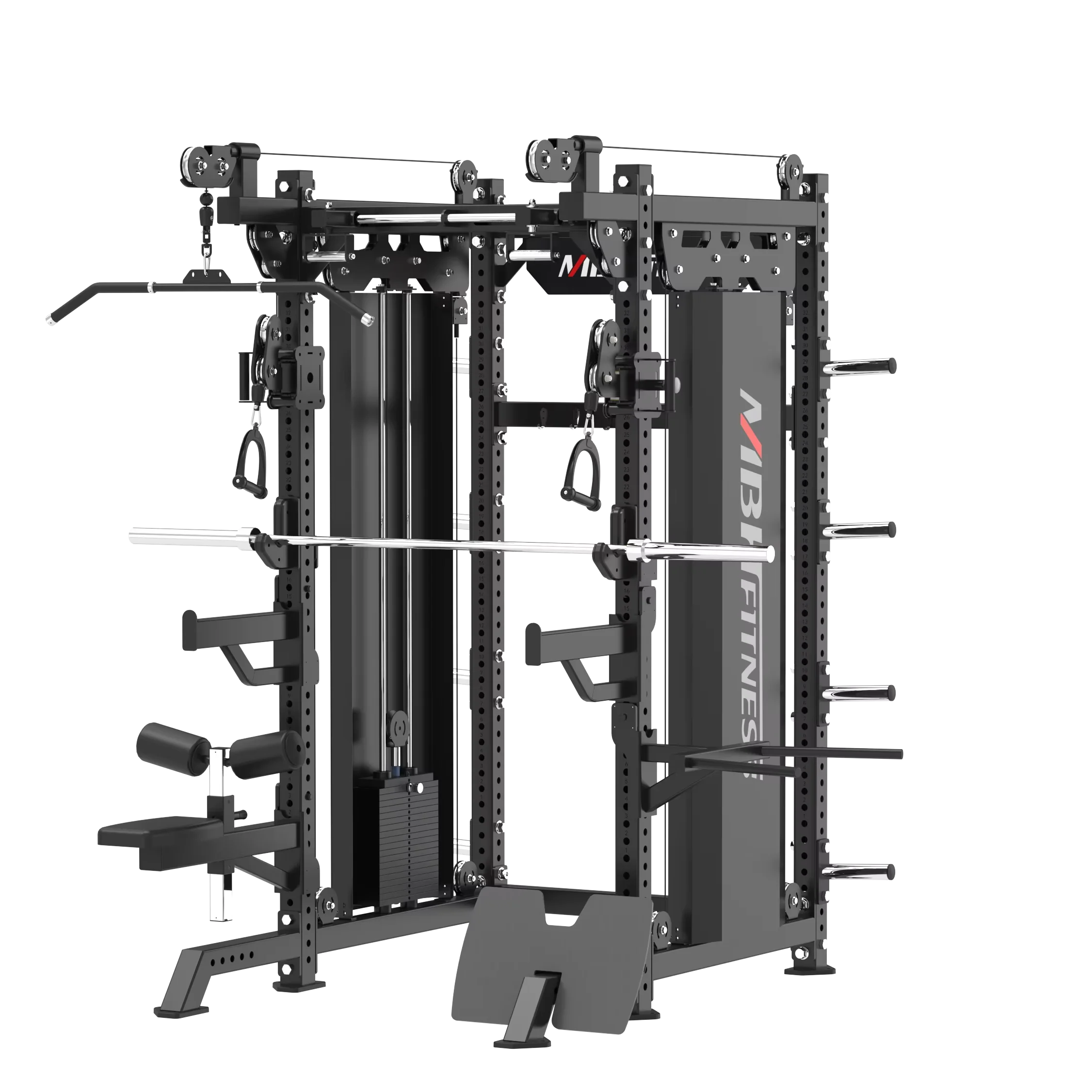 Commercial Multifunctional Cable Machine Power Rack Functional Trainer Smith Optional Fitness Equipment