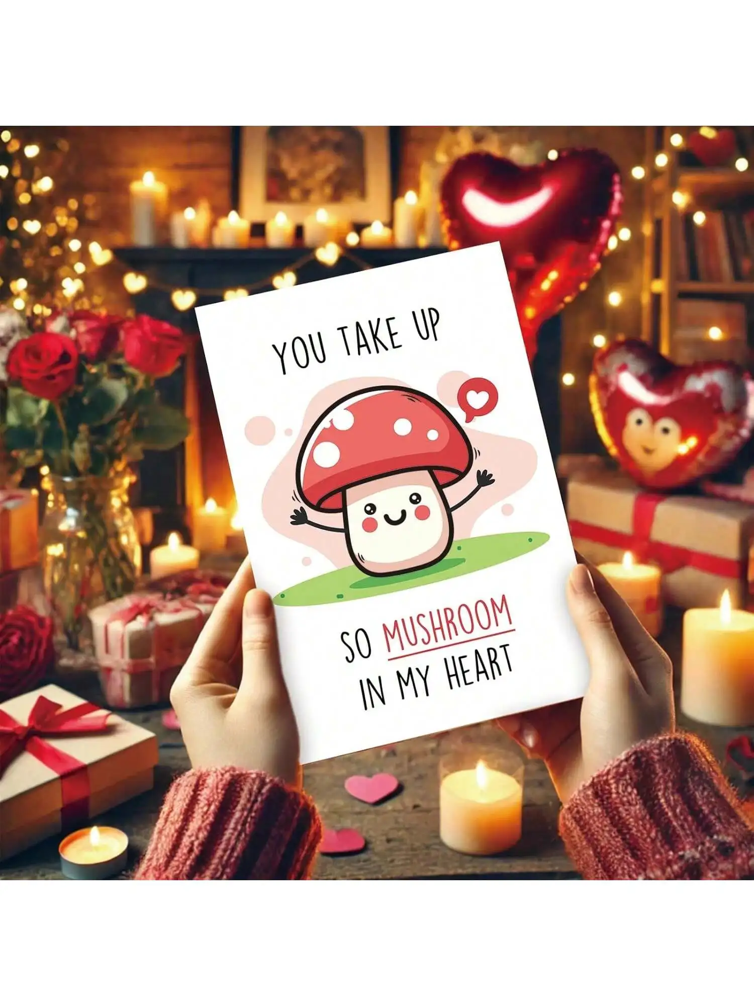 1 قطعة بطاقة الحب مضحك عيد الحب بطاقة هدية للذكرى السنوية بطاقة عيد ميلاد أحبك Thiiiiis الكثير لوازم الأعمال الصغيرة شكرا Y