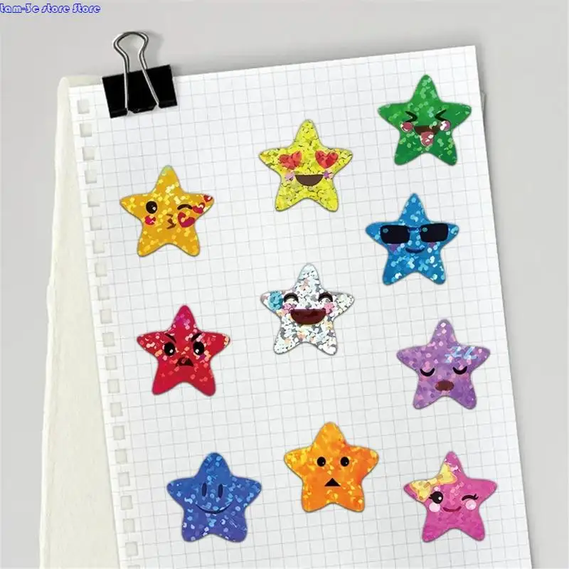 500 Pcs Star Sticker Waterproof Sticker Decorative Sticker For Journaling Scrapbooking And DIY Crafts