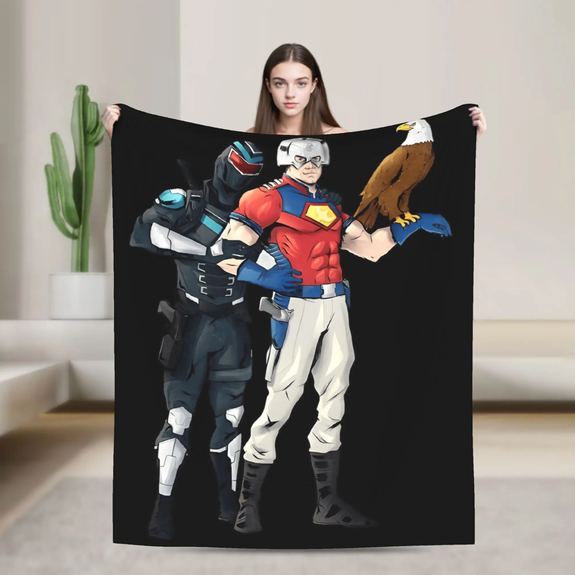 Vigilante صانعي السلام يقتبس بطانية سوبر الدافئة موضة أفخم رمي بطانية للأطفال غرفة المعيشة الفانيلا المفرش غطاء السرير #1