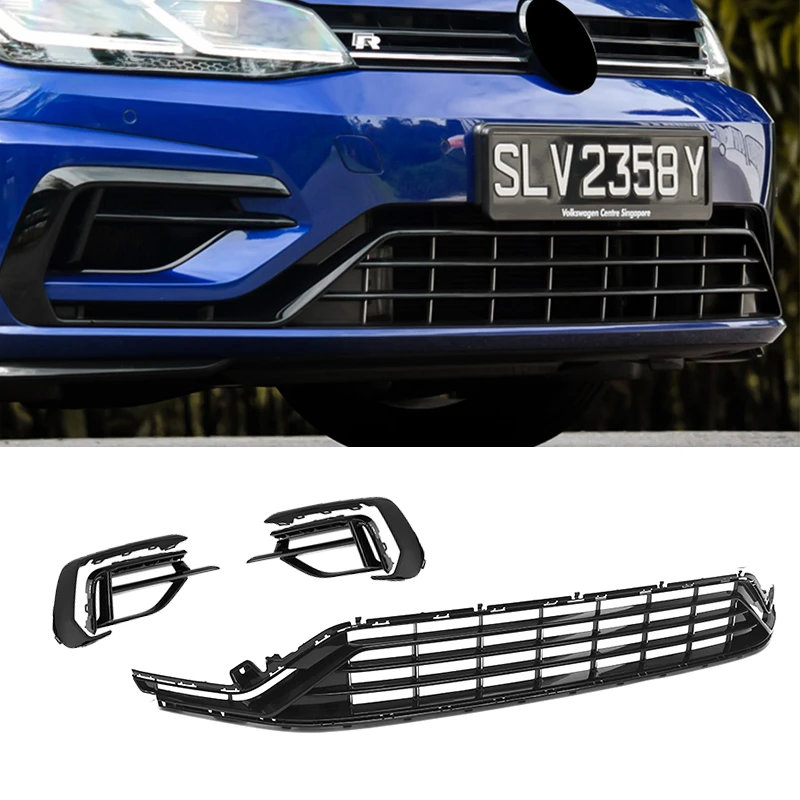 Parts for Volkswagen Car Bumpers Front Grille Front bumper Center lower Grille for VW GOLF7.5 MK7.5 2018-2020