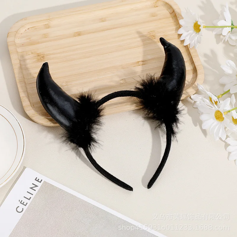 

Halloween Devil Hair Band Halloween Party Decoration Spider Web Witch Dance Headband Props Ghost Festival Bat Head Hoop