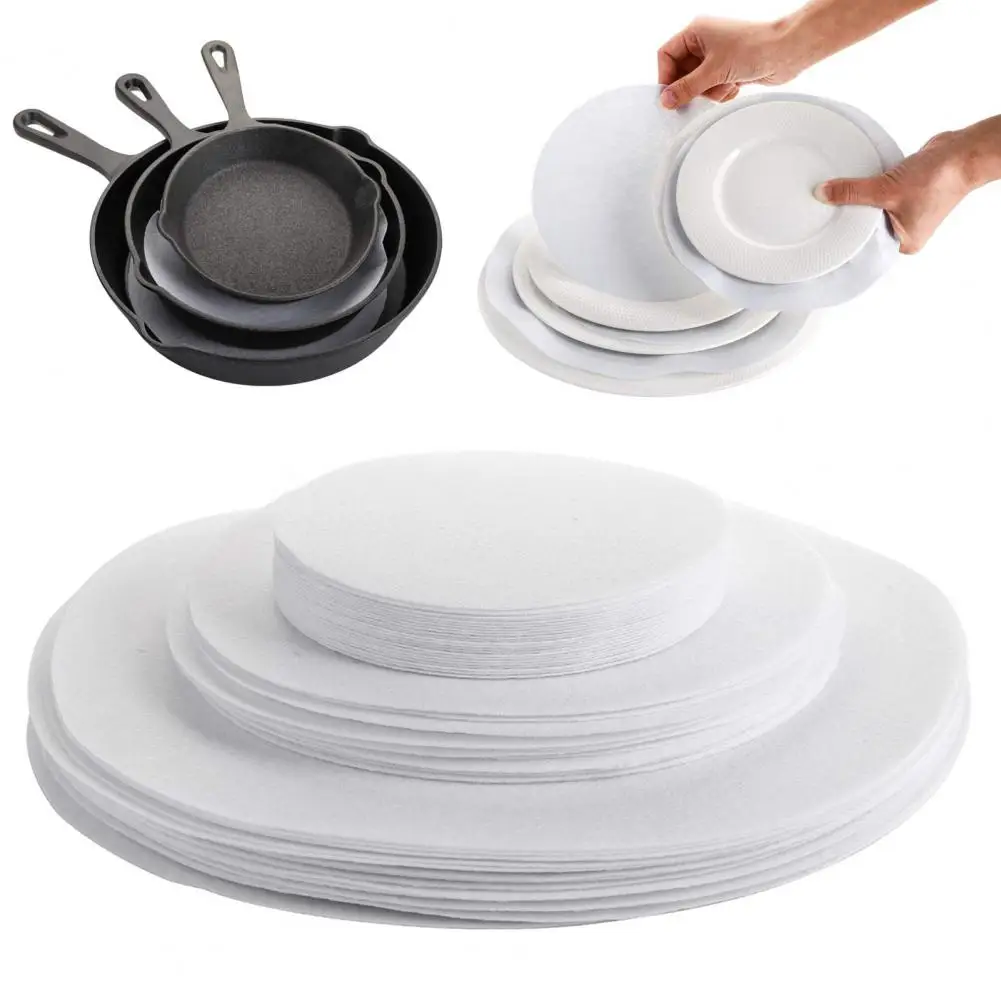 Eco-friendly Plate Protector 60pcs Felt Plate Dividers Set Thick Round Cookware Separators Stackable Pan Protectors for Kitchen