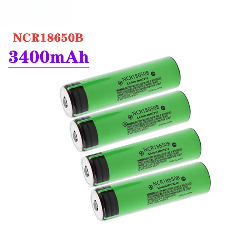 2021 New Original Protected 18650 NCR18650B Rechargeable Li-ion battery 3.7V With PCB 3400mAh For Flashlight batteries use