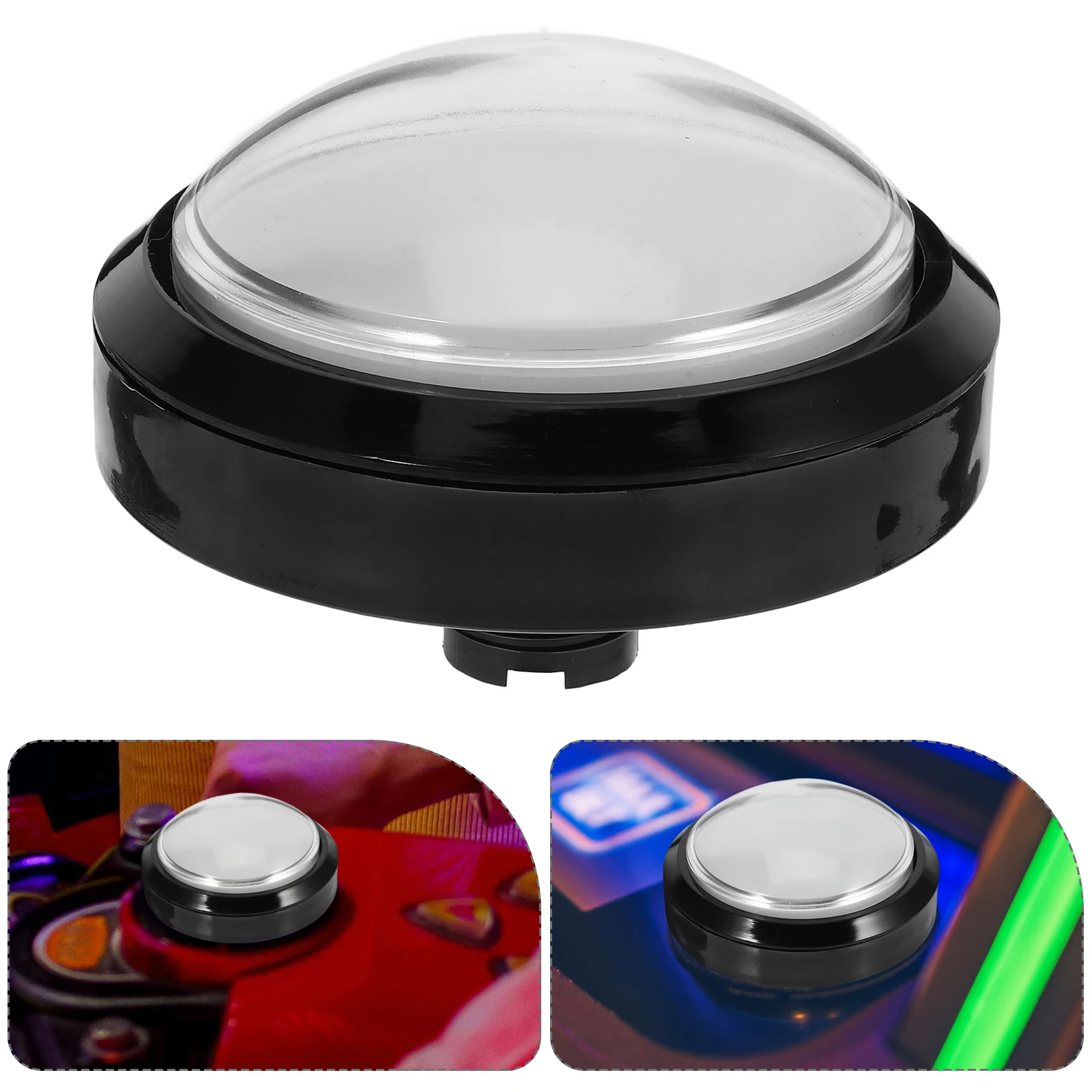 Ronde witte drukknoppen Verlichte spelmachineknop Vervanging Prompt Buzzers Gaming Speelgoed Huishoudelijk leren
