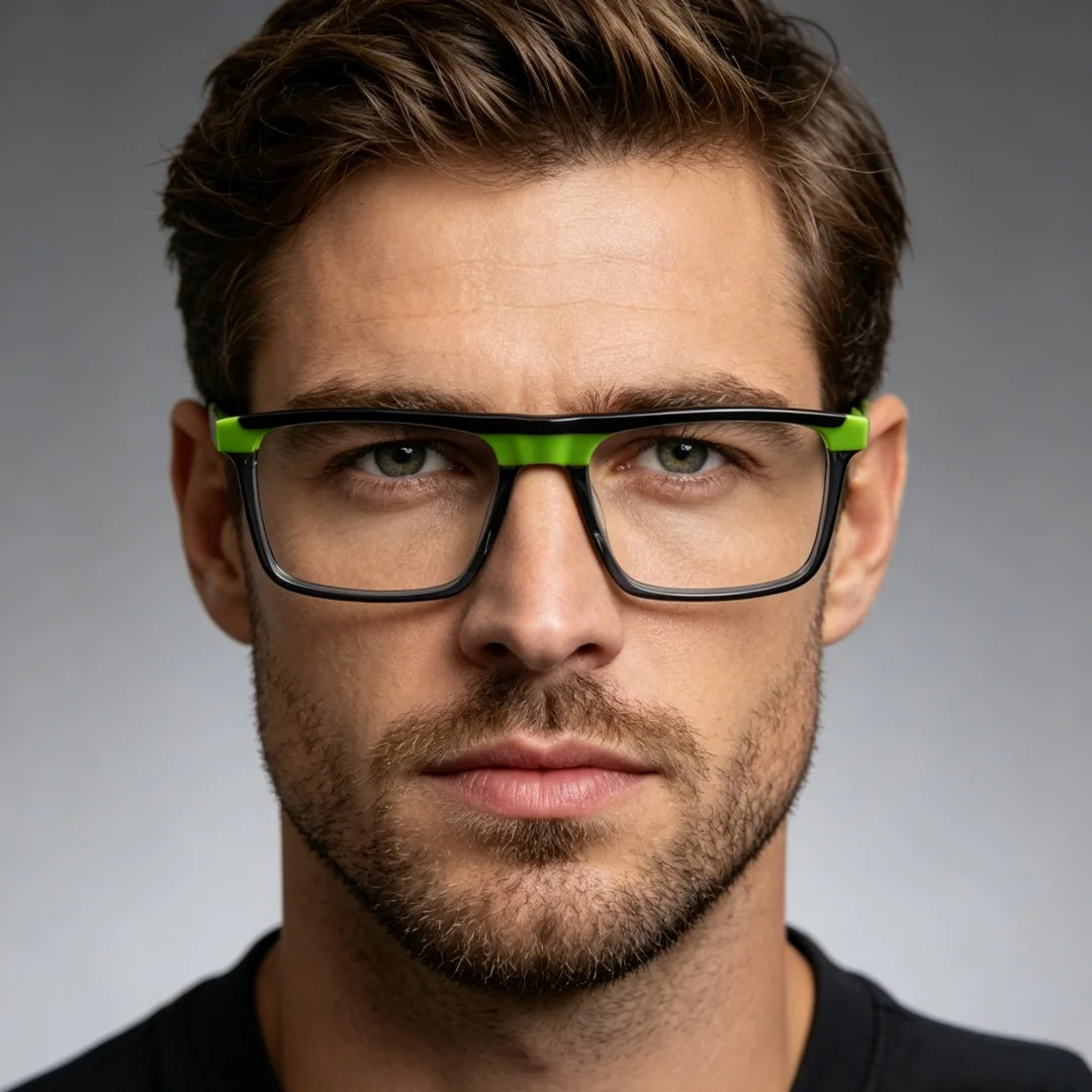 BETSION Fashion Colorful Rectangular Acetate Reading Glasses Myopia Eyeglasses Frames Fashion Prescription Daily Wear Eyewear