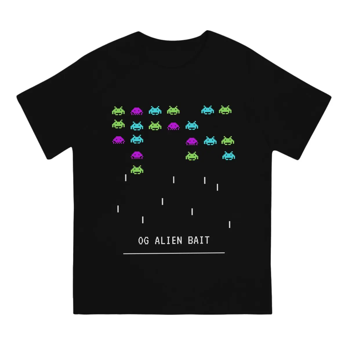 Space Invaders Shooting Video Game OG Alien Bait Tshirt Homme Men\'s Streetwear Blusas T Shirt For Men