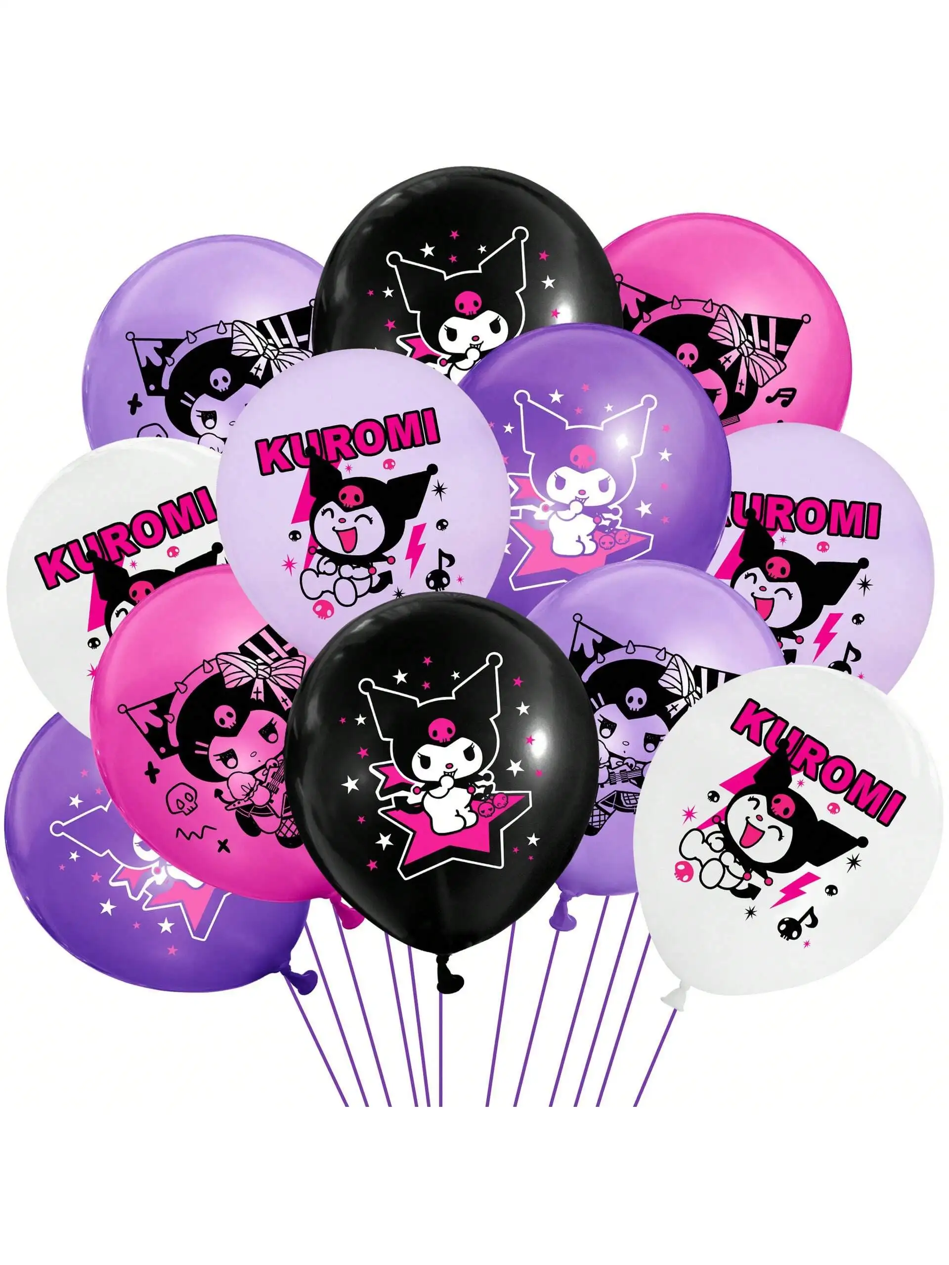 6/12 قطعة بالونات سانريو كورومي Kawaii أنيمي الكرتون لطيف حفلة عيد ميلاد بالونات اللاتكس لوازم الديكور بالجملة #1