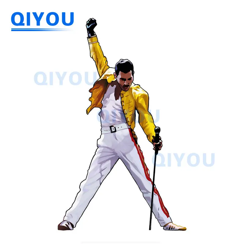 High Quality Freddie Mercury Reflective Die-cut Car Stickers Suitable for PVC Decals on Helmet Off-road Vehicle Body Surfboard