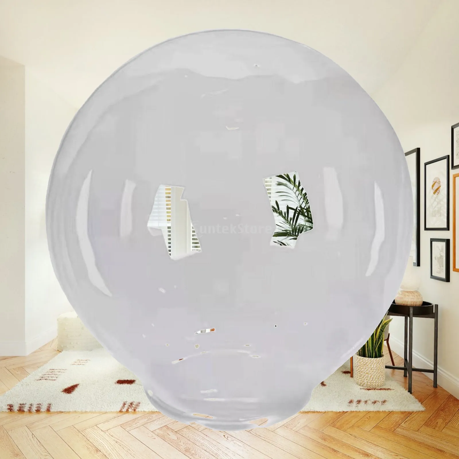 Transparent Acrylic Lamp Globe Shade Weatherproof Replace Parts Quick Installation Versatile with Standard Fitter Neck