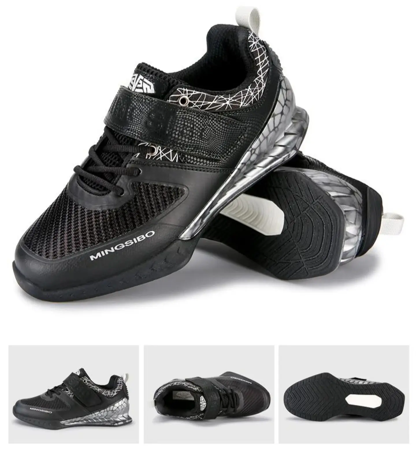 Professional Weightlifting Shoes For Men & Women - Supportive Heel, Ideal For Gym Squats/Deadlifts/Powerlifting/Barbell/Rowing