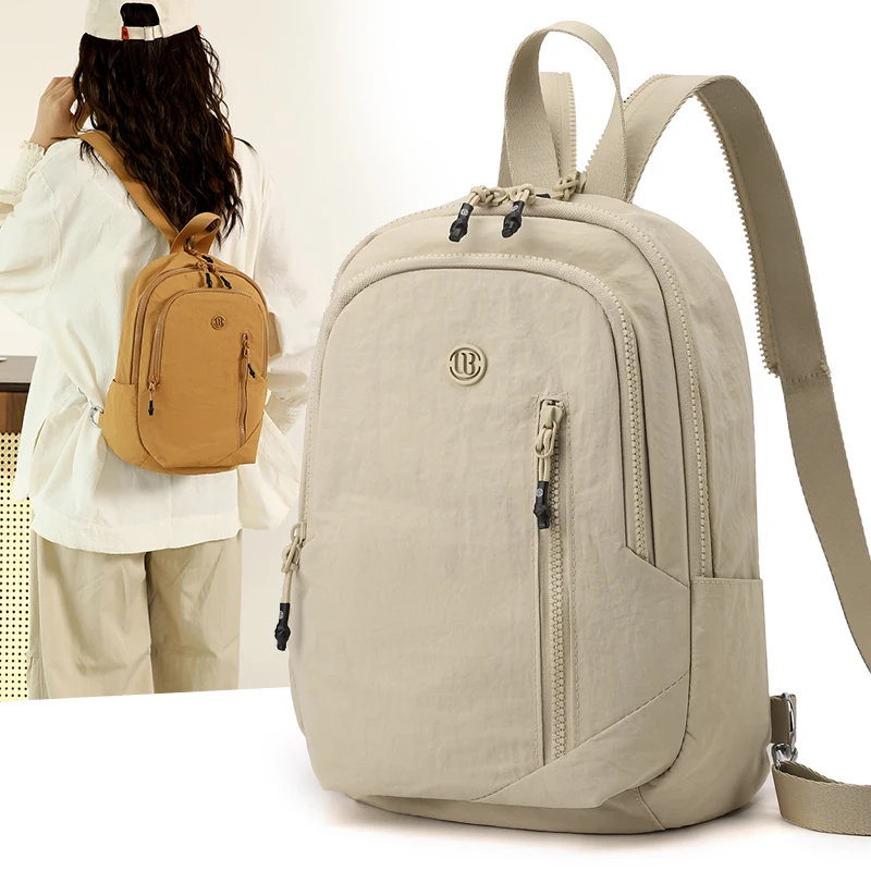 

Faionable Ox Cloth Women's Bapa Dual-oulder Crossbody Bag Casual Simple Sle Soft Squared Bag with Zipper