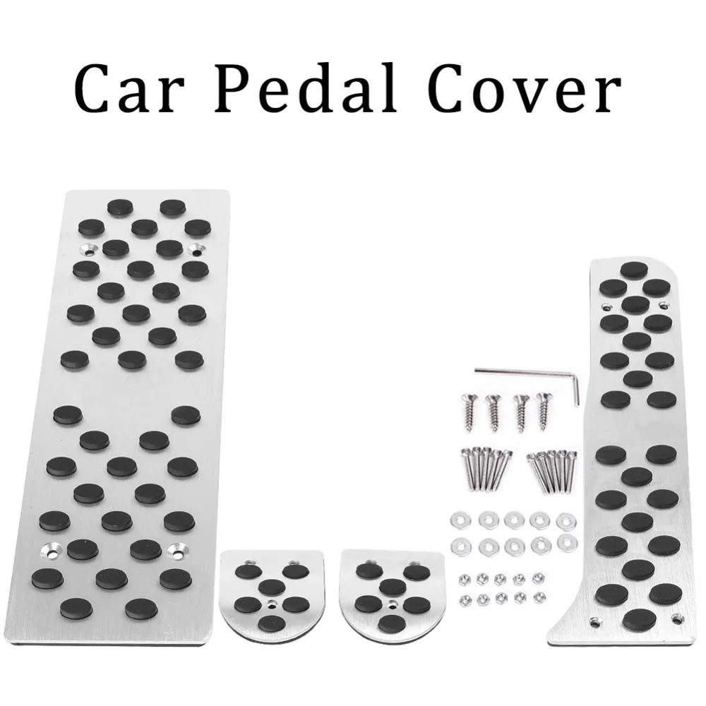 For VW Jetta Golf Passat Tiguan Touran Car Fuel Throttle Brake Foot Pedals Footrest Covers Plates Assembly Manual Transmission