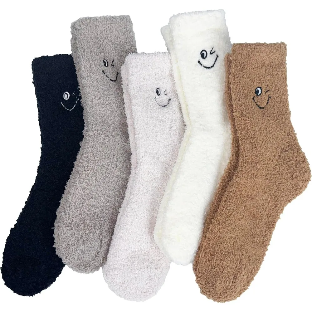 

Socks for Women, Warm Cozy Fluffy Thick Plush Sleeping Slipper Socks Stocking Stuffer Gifts