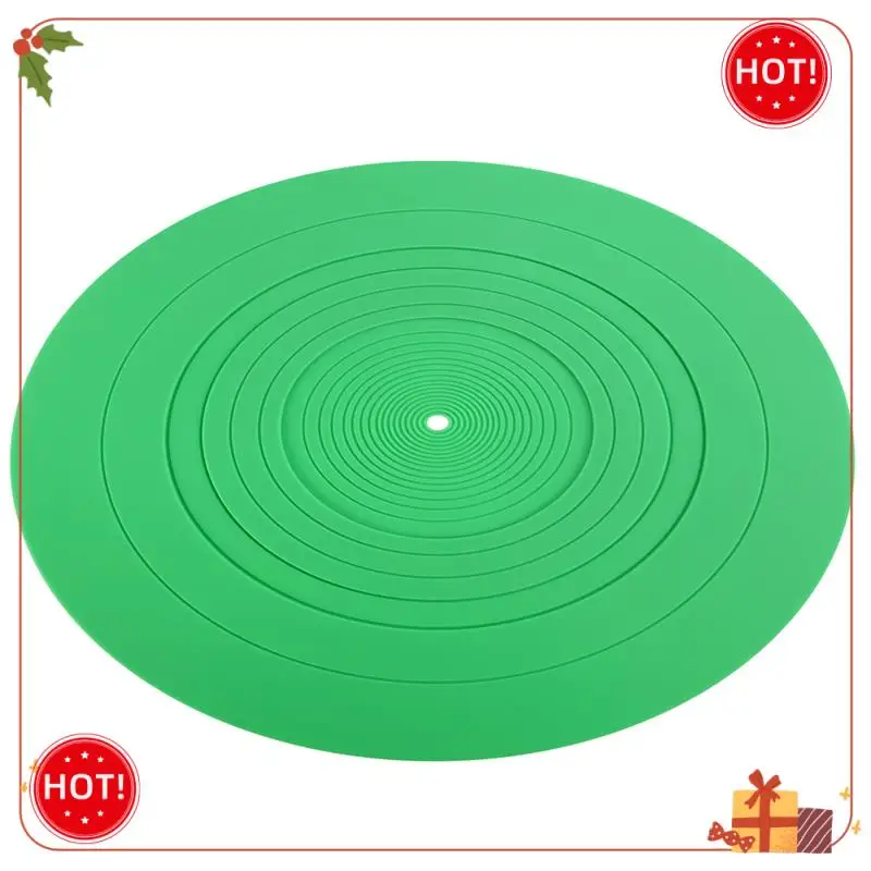Durable-295Mm Silicone Turntable Mat Anti-Vibration Slipmat Record Mat For LP Vinyl Record Player Audio Replacement Accessory