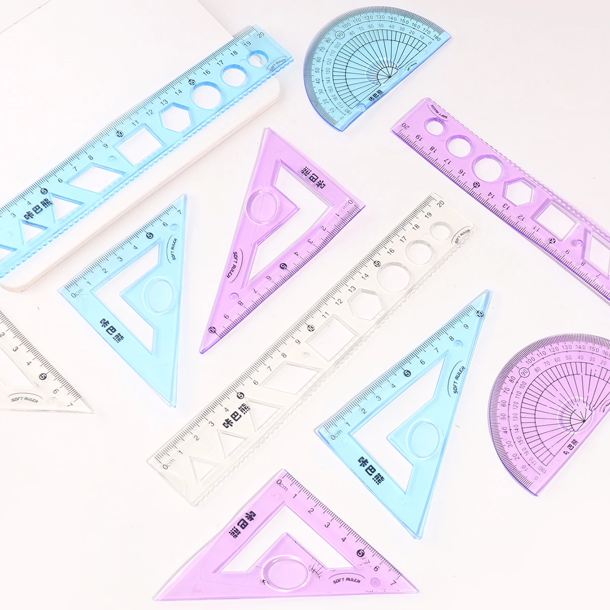 

Набор минималистичных прозрачных линеек из 4 предметов, ежедневный рисунок и измерительная линейка, с числовыми шкалами, подарок для занятий кладом.