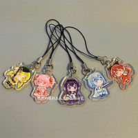 Kaname Madoka Akemi Homura Miki Sayaka Sakura Kyoko Tomoe Mami Puella Magi Madoka Magica Acrylic Cell Phone Keychain Pendant