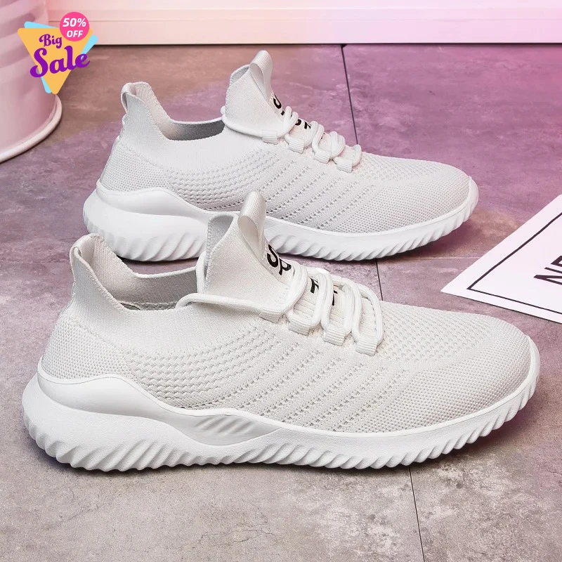 

Мужские белые кроссовки 2026: дышащие, удобные, с мягкой подошвой, легкие и модные повседневные кроссовки для пар