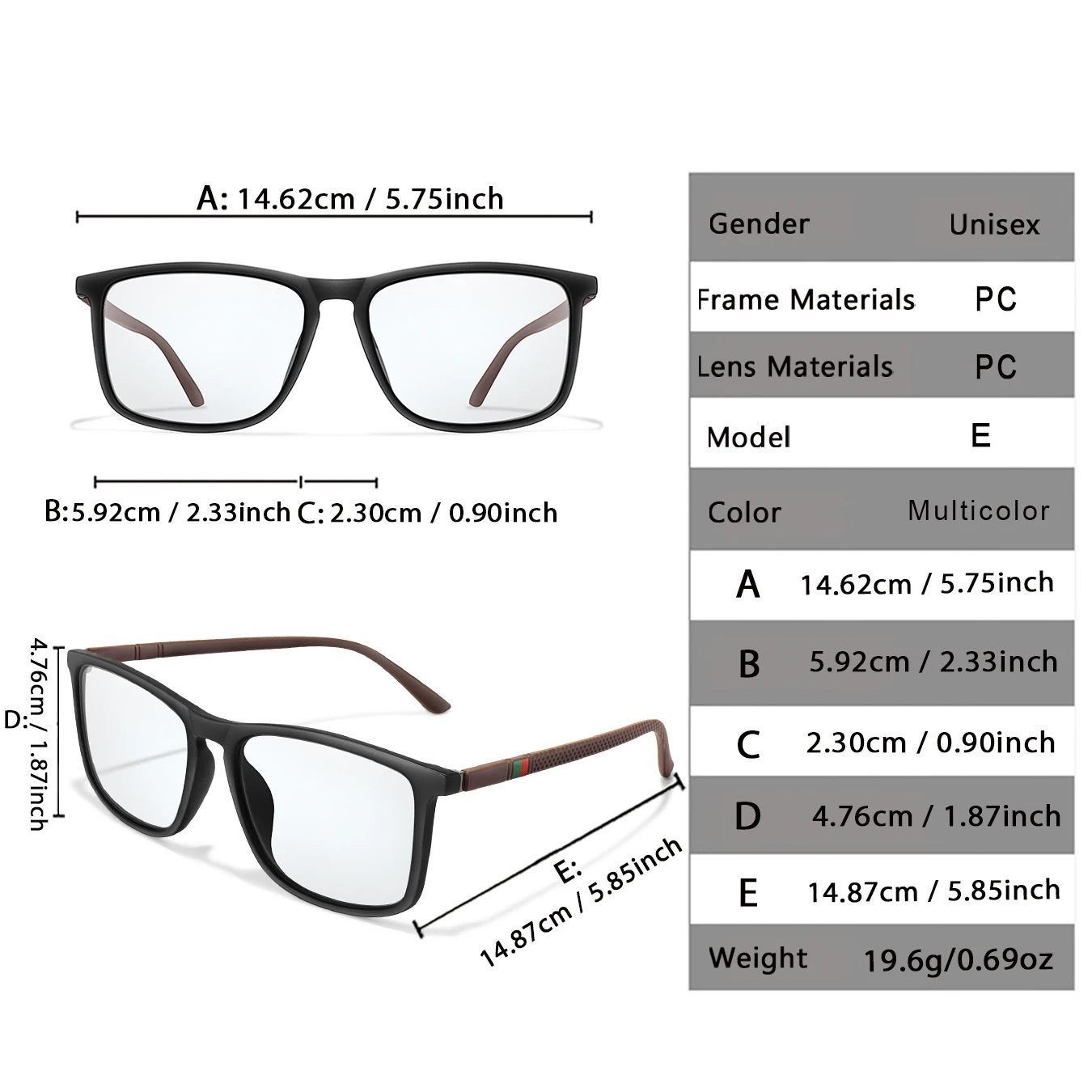 Lightweight Anti-Blue Light Photochromic Reading Glasses Men Women Read Books Magazines Online Rectangular Farsighted Glasses