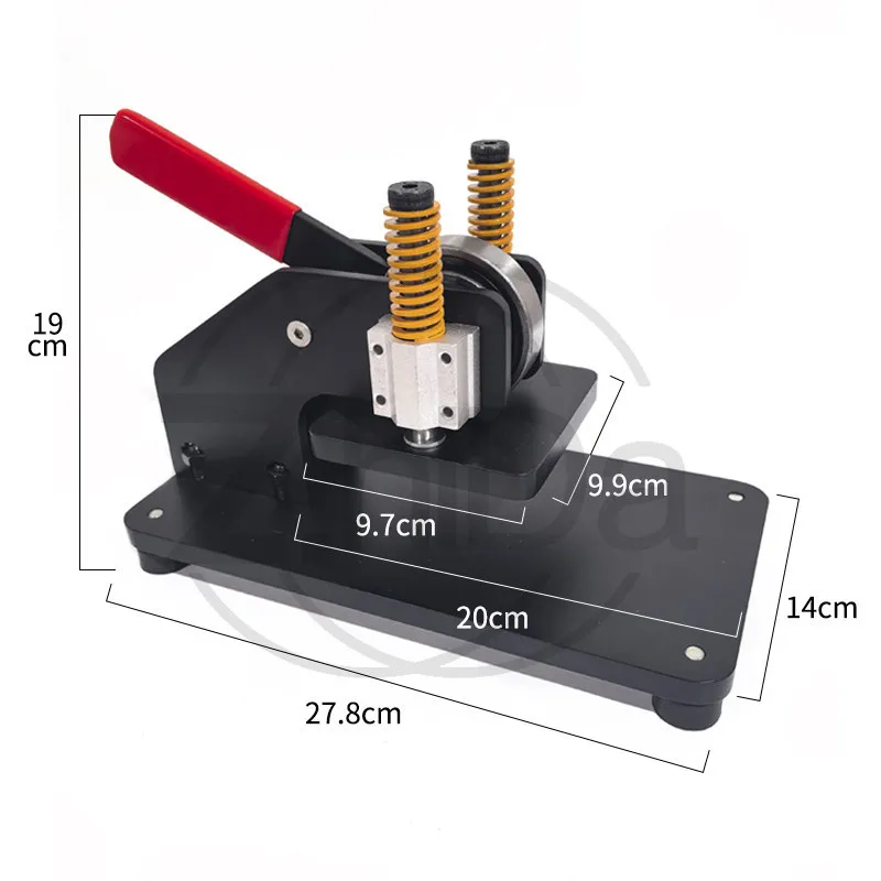 Mini Small Manual Die Cutting Machine, Rocker Arm Knife Die Leather Cutting Machine Press Fabric Cutting Punching Machine