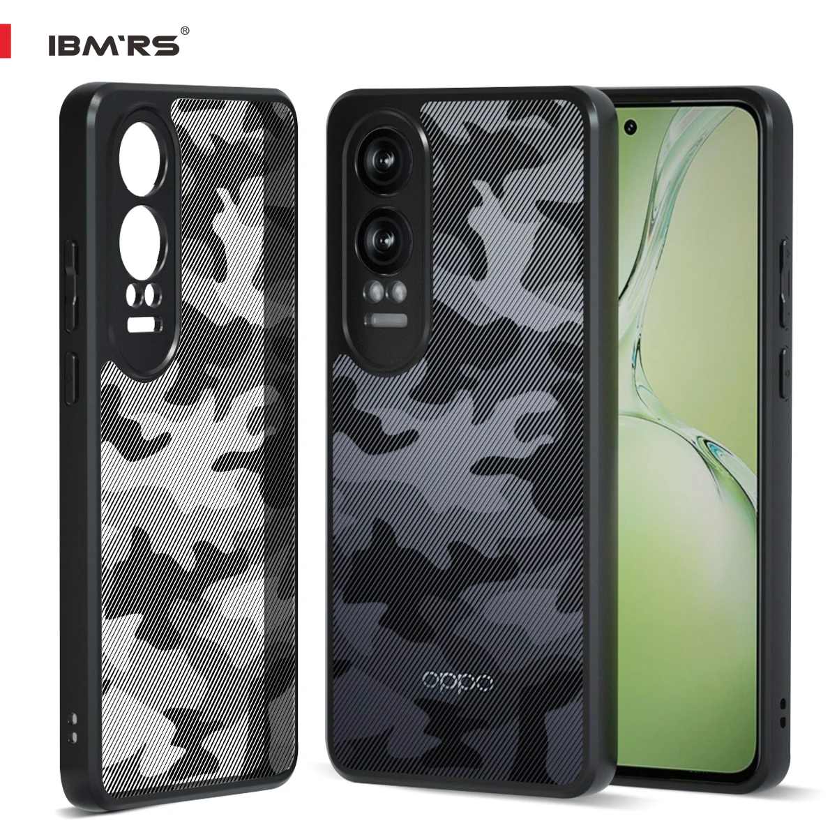 

IBMRS Military Camo Case for Oppo K12x Shockproof Silicone Soft Cover