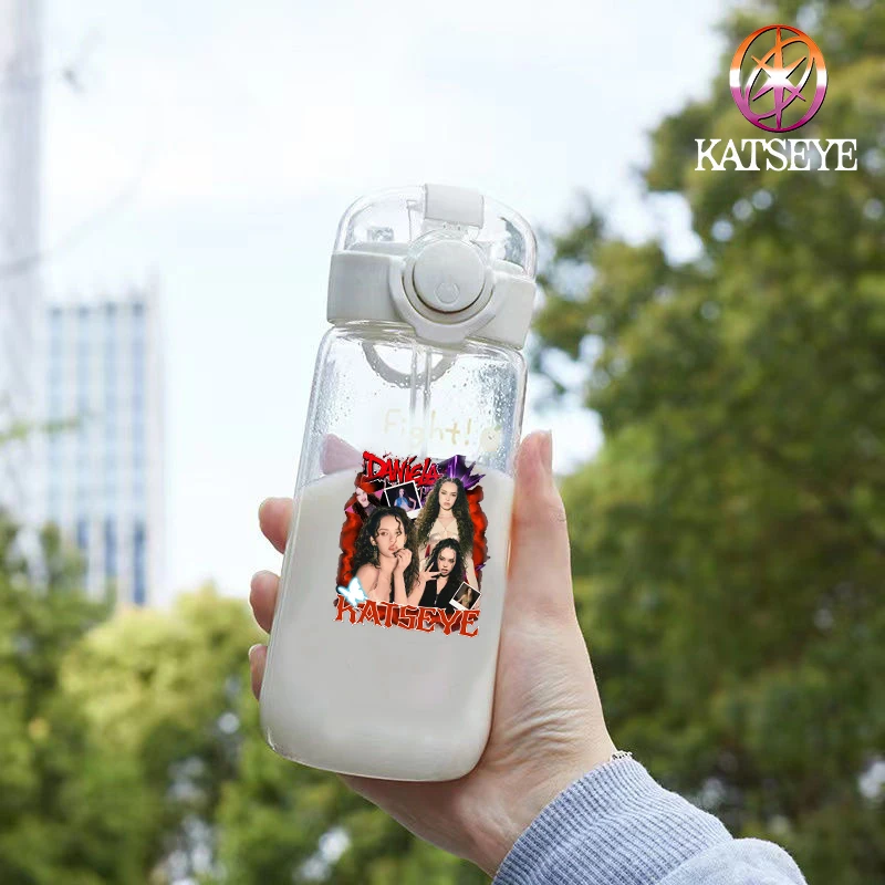 400ML K POP K-KATSEYE Water Bottles Outdoor Transparent Portable