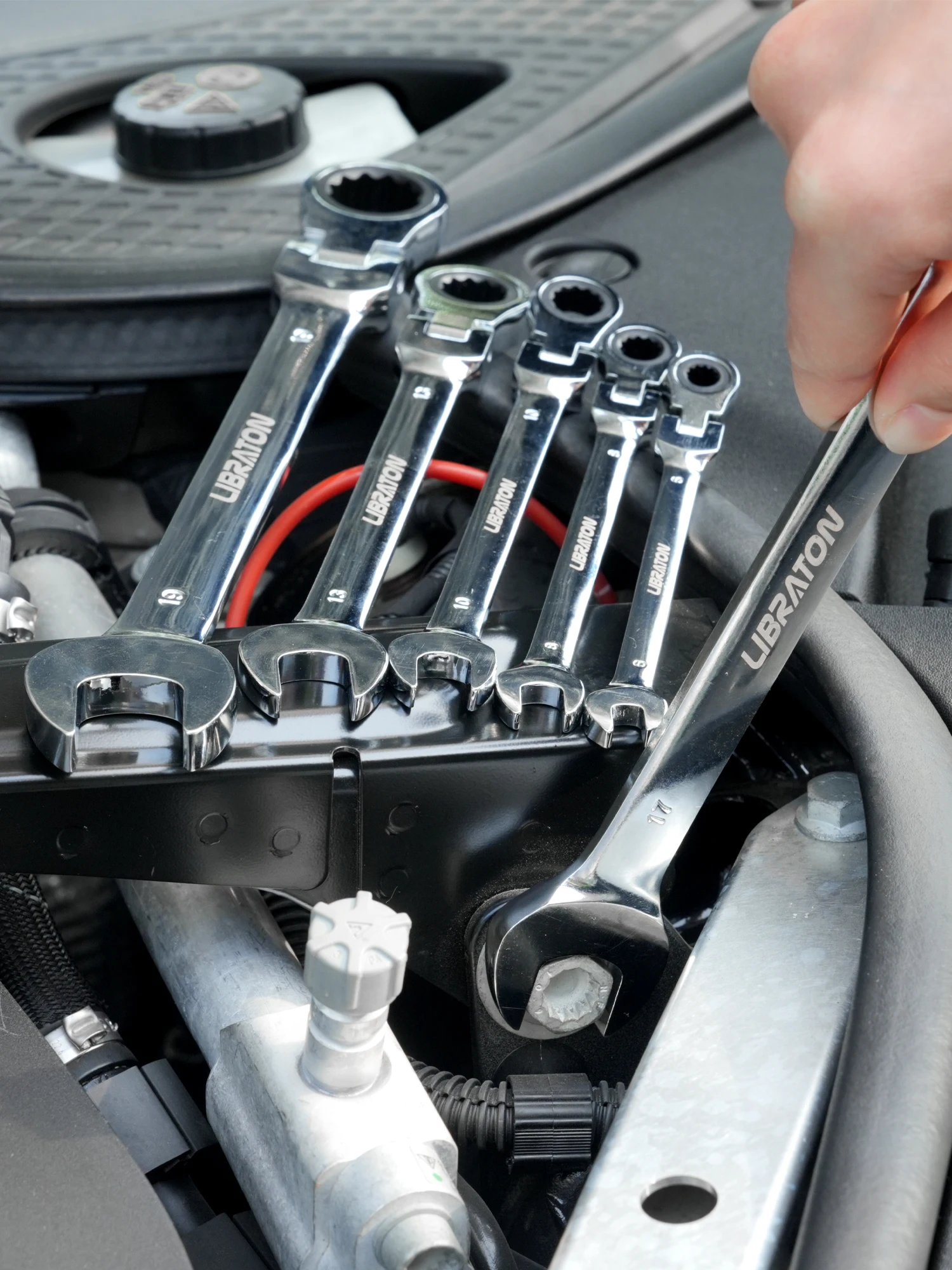 AliExpress LIBRATON 1pc or 6pcs Ratcheting Wrench Set 6-19mm Ratchet Spanner Wrench Set Universal Spanners with Flex-head for Bike Repair