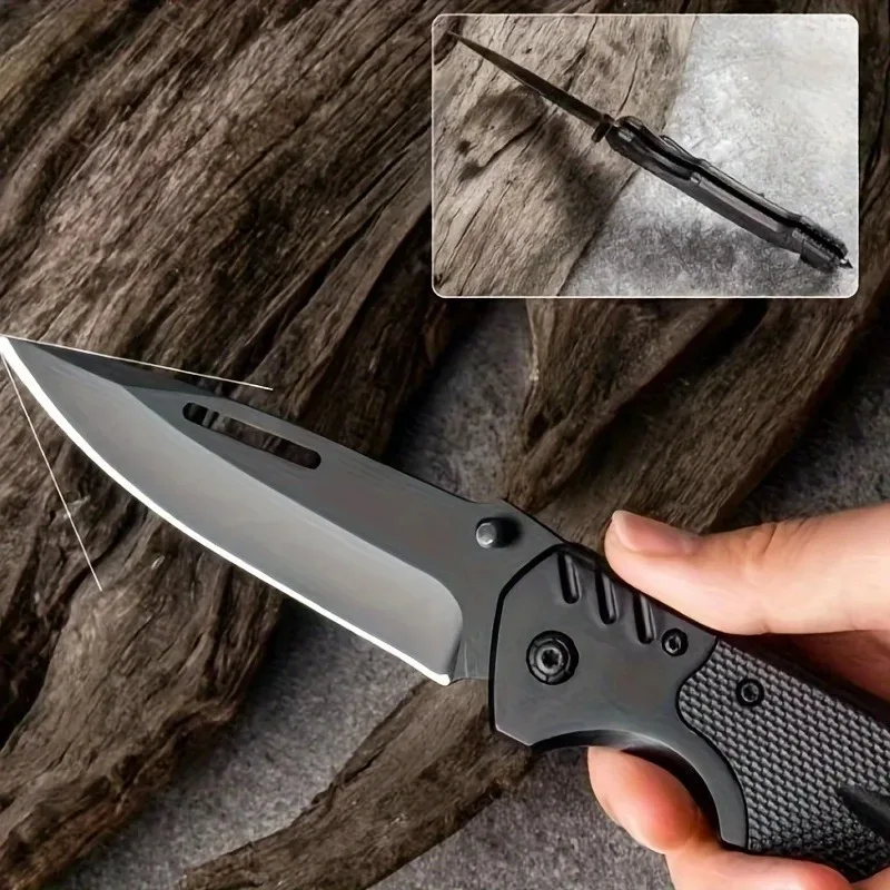 Outdoor Folding Knife Fruit Knife Portable Pocket Knife High Hardness Sharpness Self Defence Camping Knife