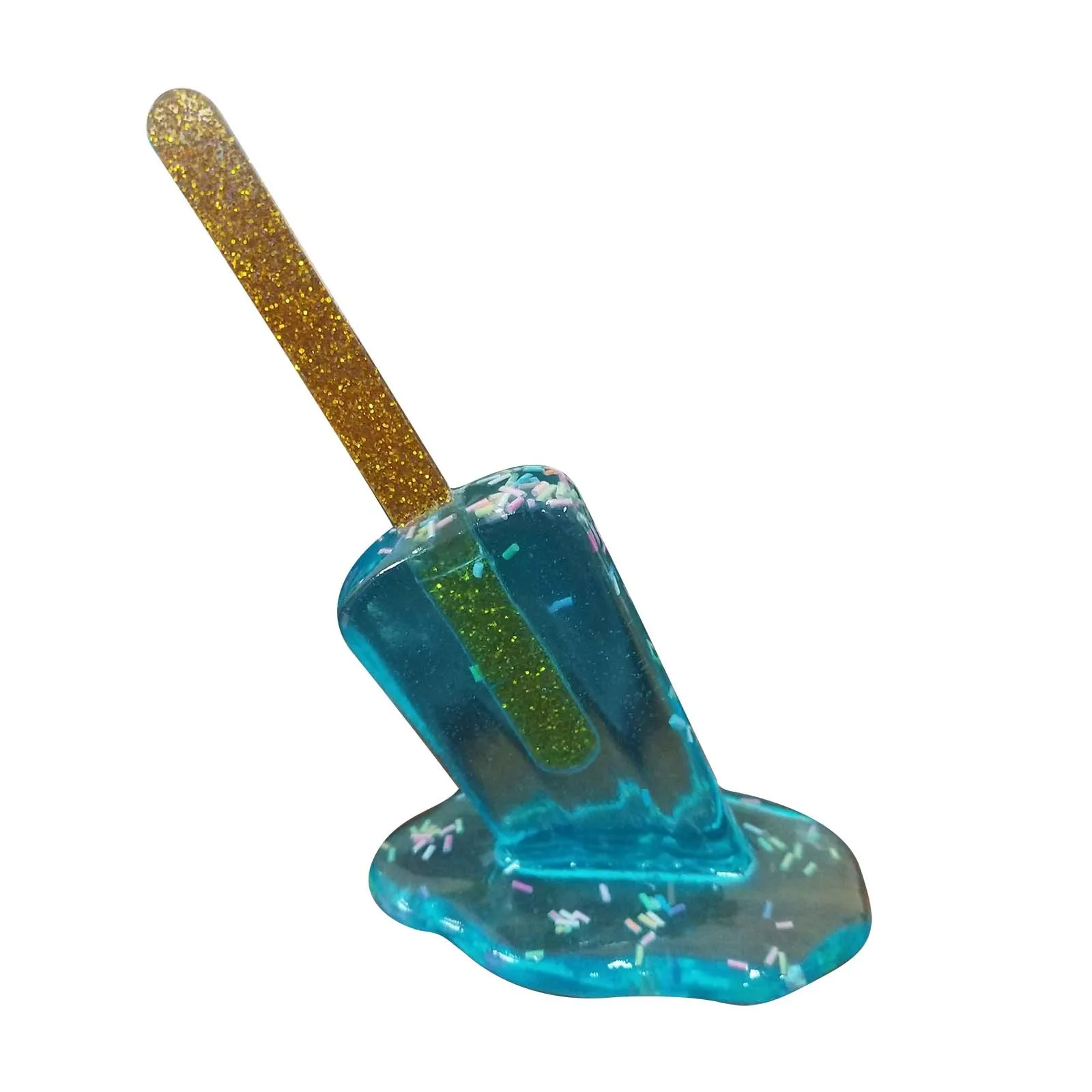 Colorful Melting Ice Cream Model Ornament Realistic Artificial Lollipop Resin Decoration Crafts For Home Decoration view 6