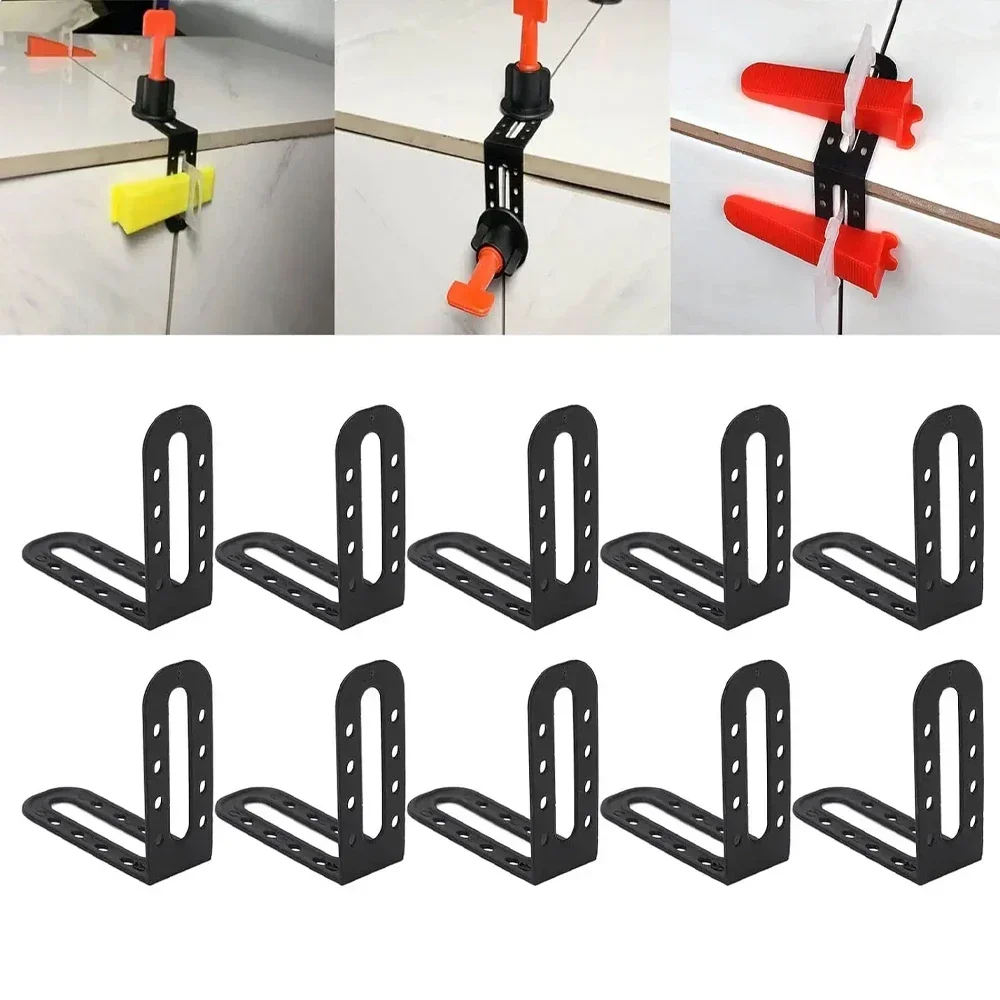 Imagem -06 - Tile Niveling System Clips Masculino Ângulo Piso Parede Cerâmica Nivelador Espaçadores Locater Ajustador Colocação Ferramentas de Construção Pcs 25 Pcs 200 Pcs