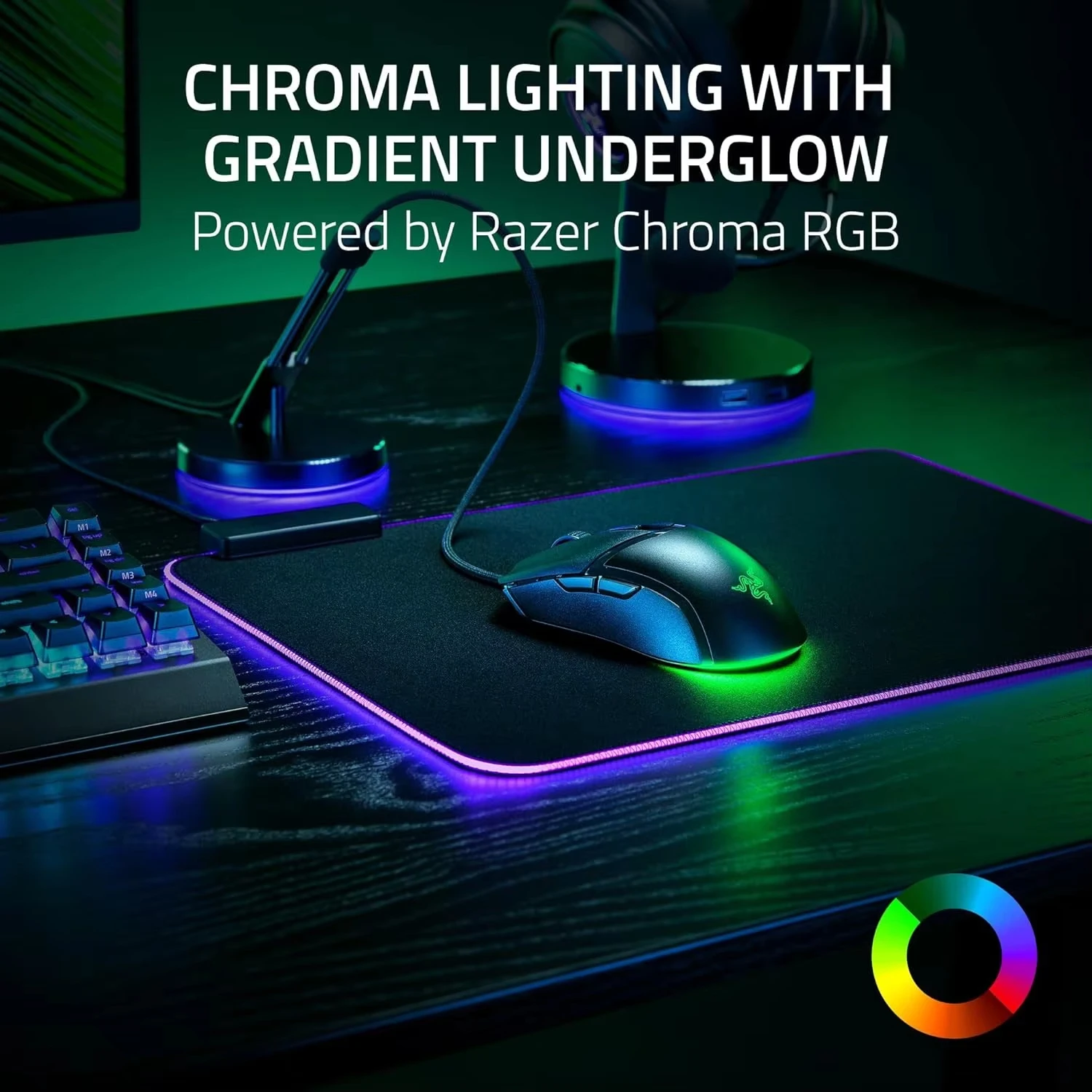 Razer Cobra Wired Gaming Mouse 58g Ultra-Lightweight Optical Switches Gen-3 Chroma RGB Gradient Underglow for Computer - Image 3