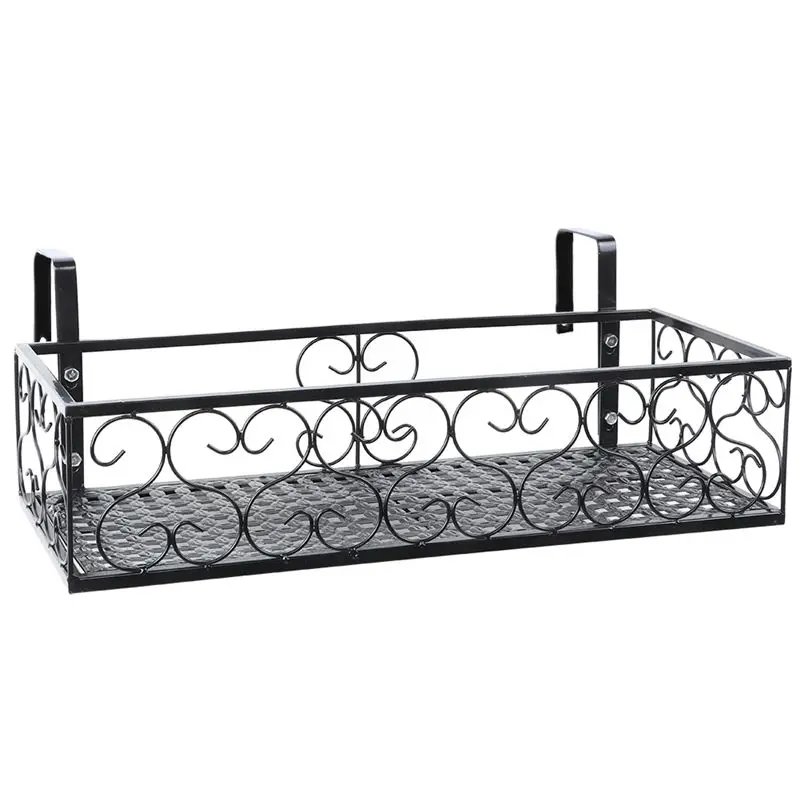 LLCS-Flower Pot Rack Plant Storage Railing Home Rack Suitable For Garden Balcony Corridor Plant Rack Storage Unit